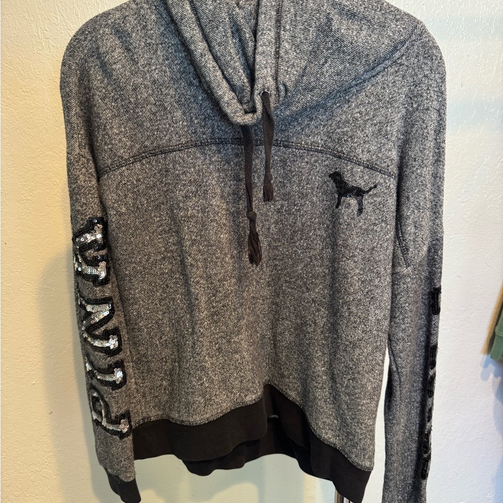 PINK Victoria's Secret Gray Hoodie Sweater for Men